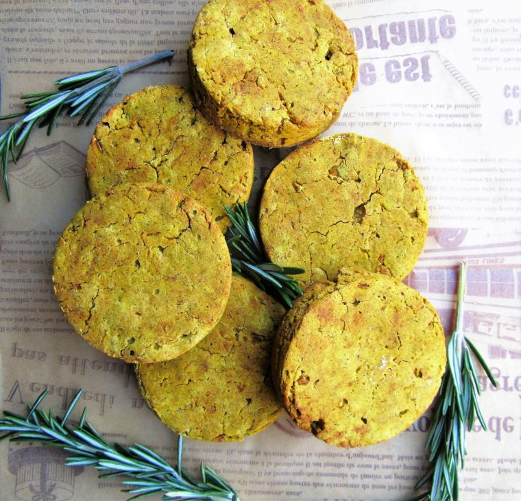 Kabocha Squash Biscuits (Paleo, AIP, Vegan) with rosemary