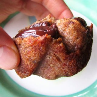 Chocolate/Carob Chunk Banana Muffins from Flash Fiction Kitchen (paleo, AIP, vegan)