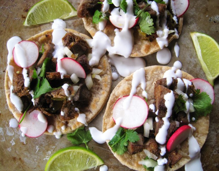 Paleo AIP Lengua Beef Tongue Tacos from Flash Fiction Kitchen