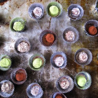 Matcha, Coconut, Cocoa Truffles (paleo, vegan)