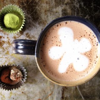 Paleo Hot Chocolate with Coconut Milk, Matcha Truffles & Marshmallows