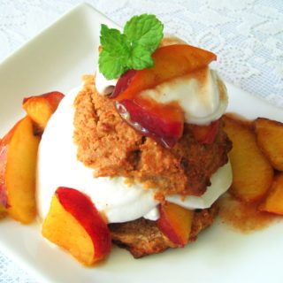 Peach Shortcake with Coconut Cream from Flash Fiction Kitchen (paleo, AIP)