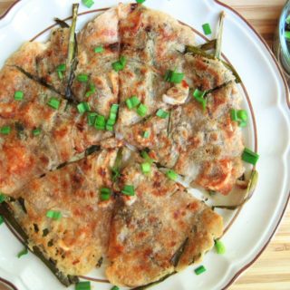 Paleo-AIP Seafood Pancake (Haemul Pajeon) from Flash Fiction Kitchen