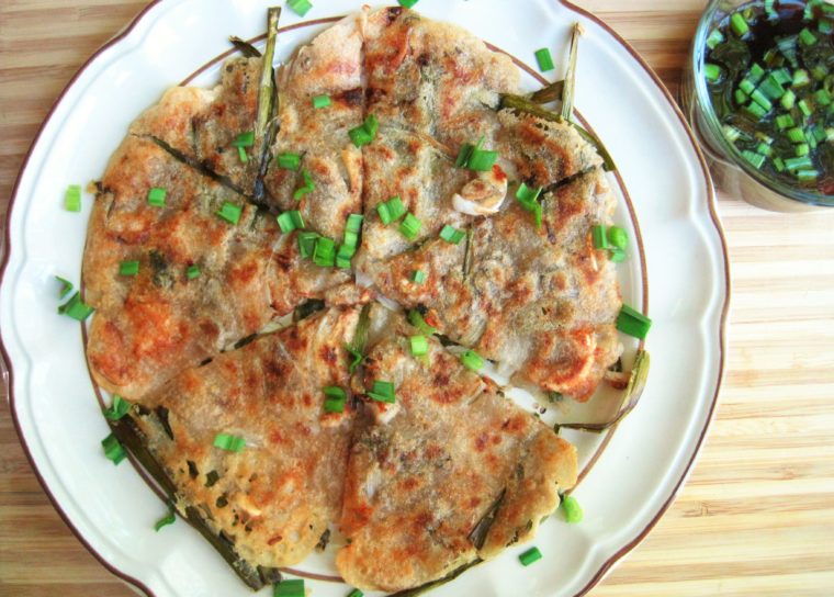 Paleo-AIP Seafood Pancake (Haemul Pajeon) from Flash Fiction Kitchen