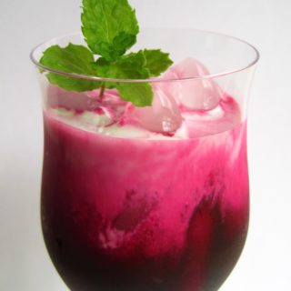 Iced Beetroot Latte from Flash Fiction Kitchen (paleo, AIP, vegan)