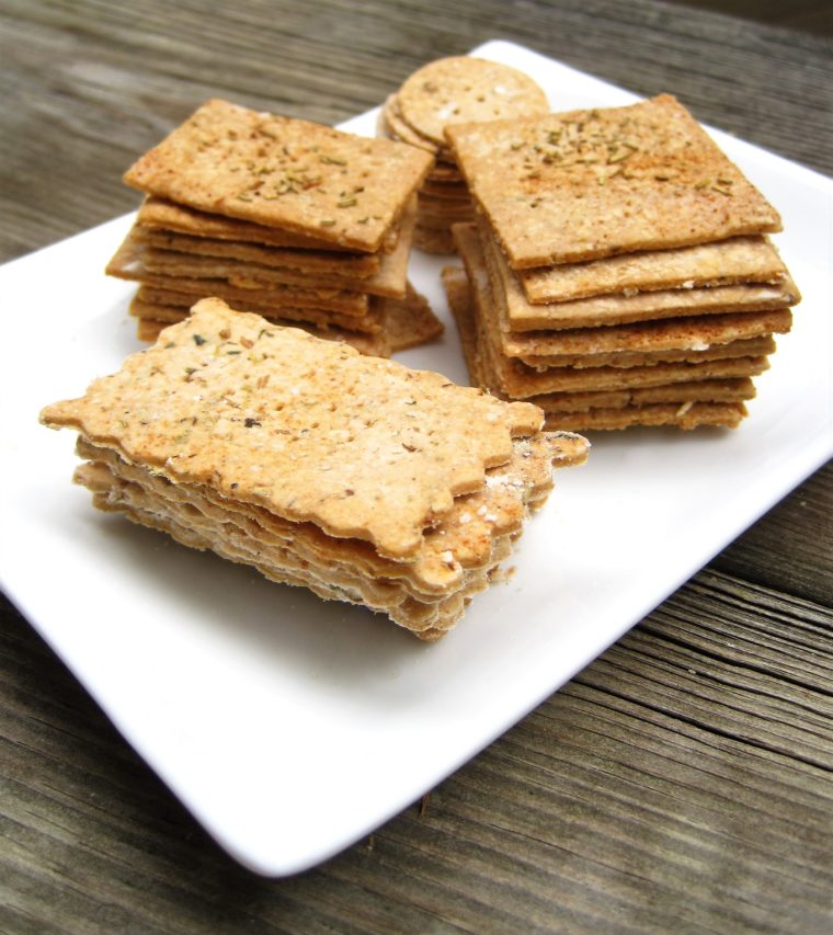 Herb & Garlic Paleo AIP Crackers from Flash Fiction Kitchen