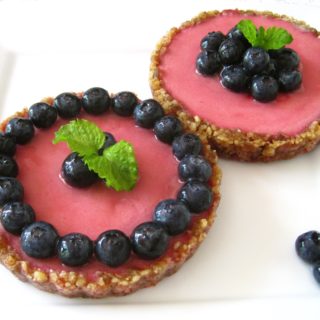 Blueberry 'Cheese'cake Tart (paleo, AIP, vegan) from Flash Fiction Kitchen