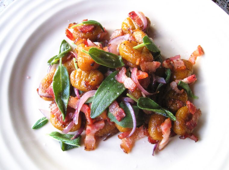 Pumpkin Gnocchi with Bacon & Sage (paleo, AIP)