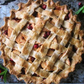 Apple Cranberry Pie (Paleo, AIP, Vegan) from Flash Fiction Kitchen