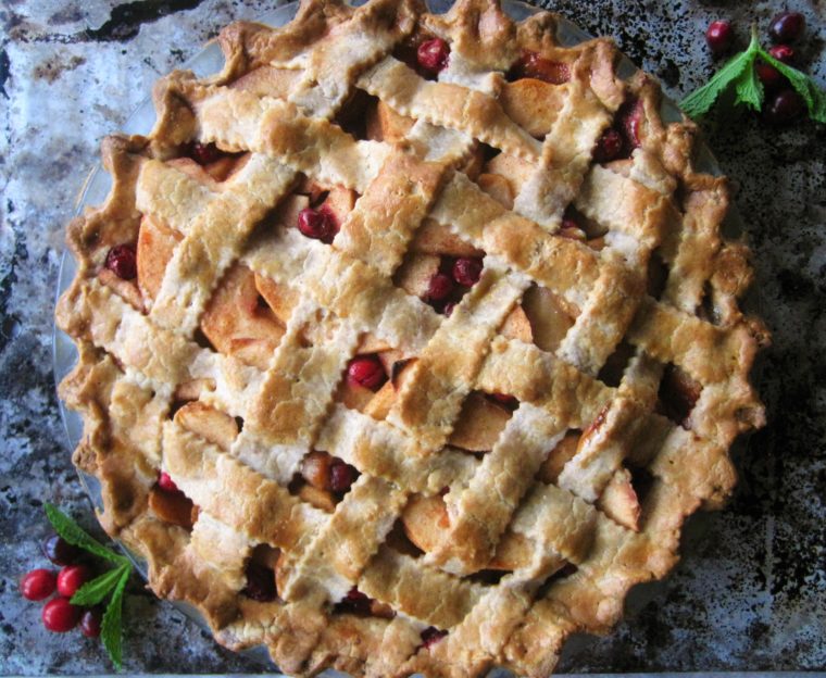 Apple Cranberry Pie (Paleo, AIP, Vegan) from Flash Fiction Kitchen