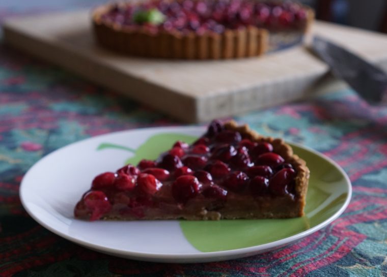 Cranberry Fig Tart (paleo, AIP, vegan)