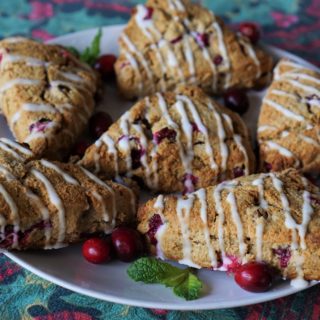 Cranberry Scones (paleo, AIP) from Flash Fiction Kitchen