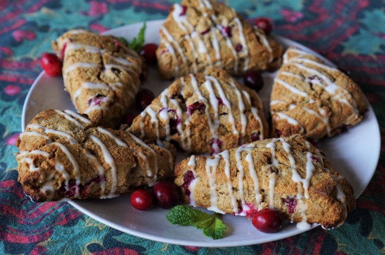 Cranberry Scones (paleo, AIP) from Flash Fiction Kitchen