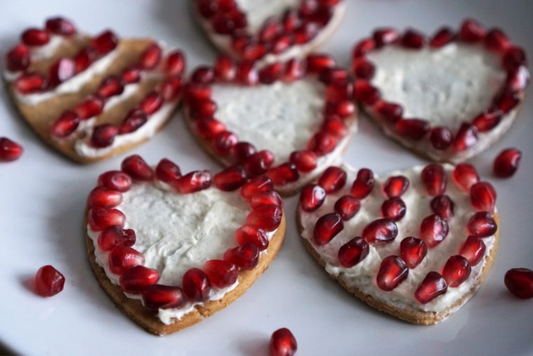 Valentine's Day Pomegranate Sugar Cookies (paleo, AIP, vegan)