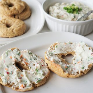 Paleo-AIP Bagels with AIP Veggie 'Cream Cheese' from Flash Fiction Kitchen