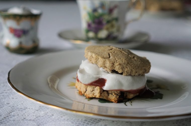 Afternoon Tea Scones with Jam & 'Clotted Cream' (paleo, AIP)