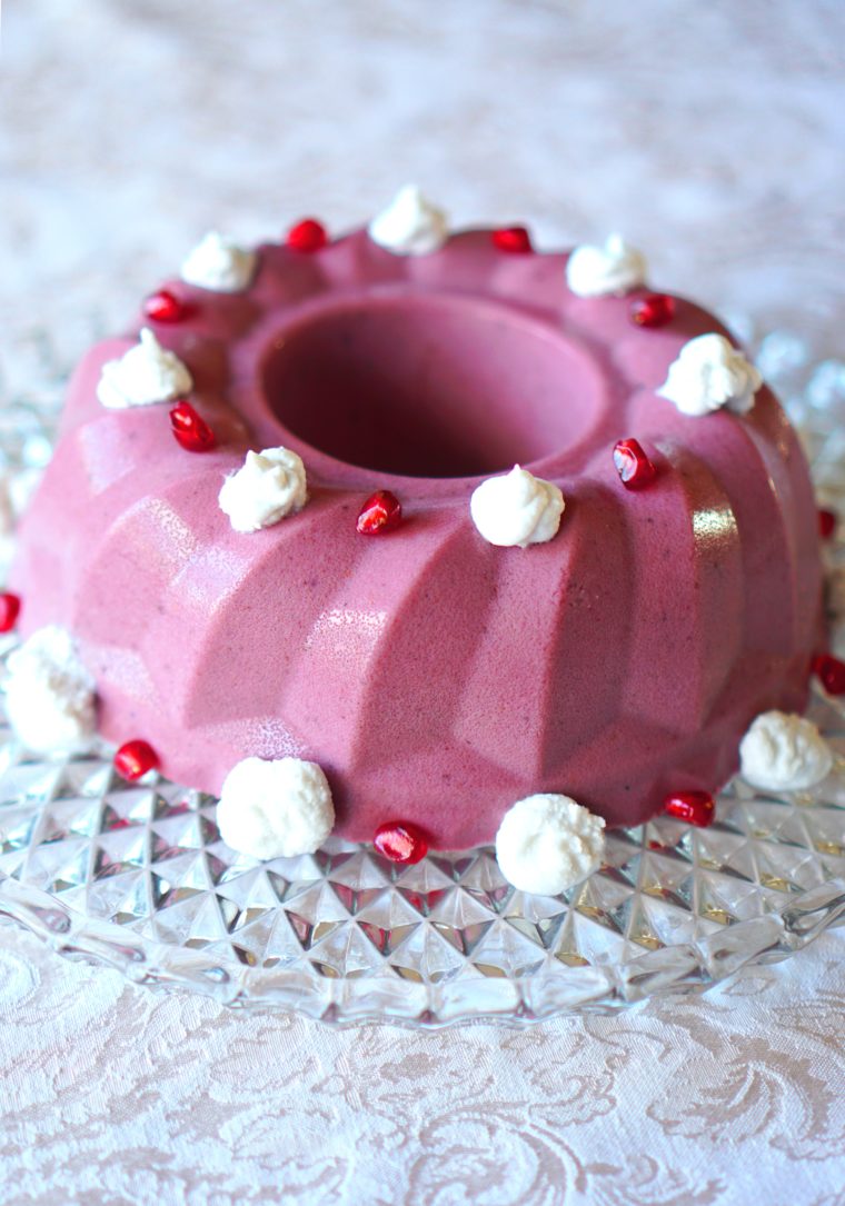 Berry Blancmange (panna cotta, Paleo, AIP) from Flash Fiction Kitchen