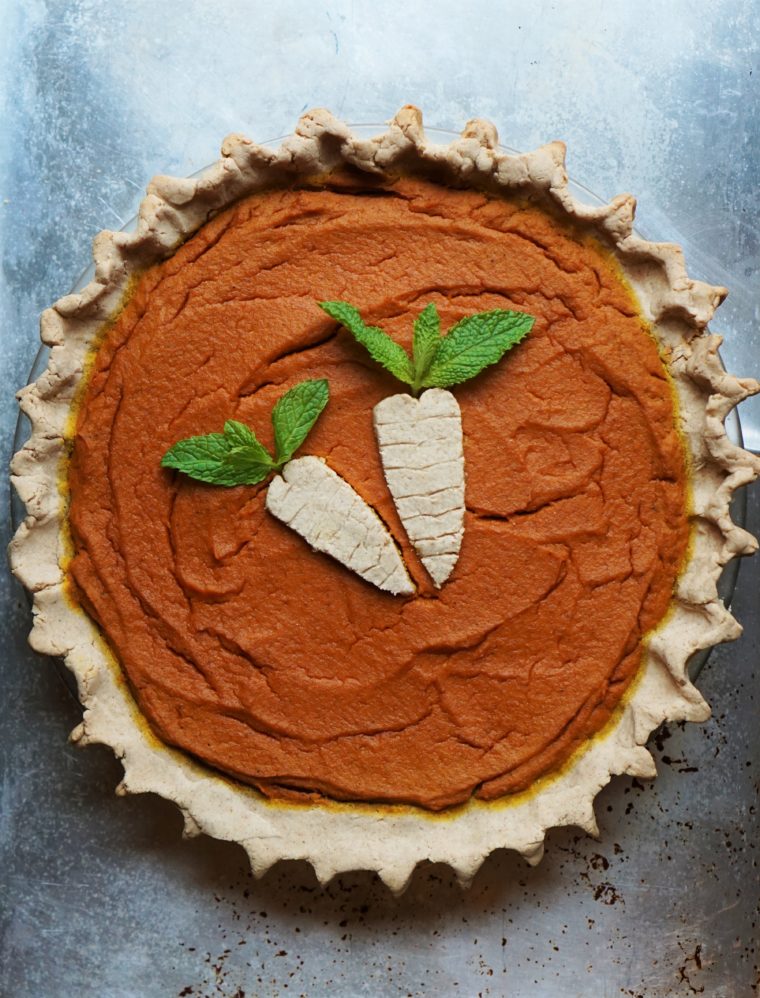 Carrot Pie (paleo, vegan, AIP) from Flash Fiction Kitchen