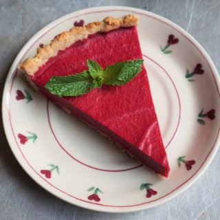 Lemon Beet Tart (paleo, AIP) from Flash Fiction Kitchen