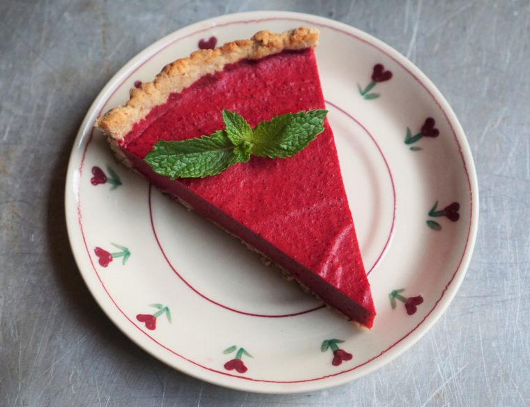 Lemon Beet Tart (paleo, AIP) from Flash Fiction Kitchen