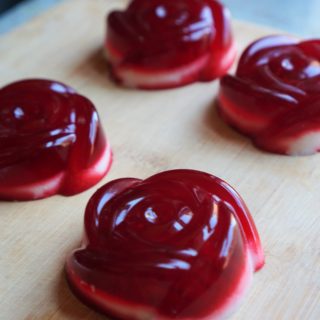 Coconut beet haupia jellies (paleo, AIP)